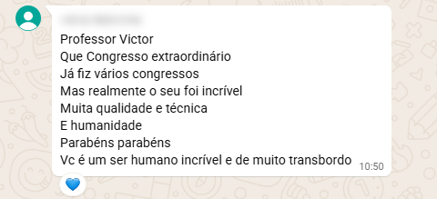Depoimento real de participante sobre o Congresso